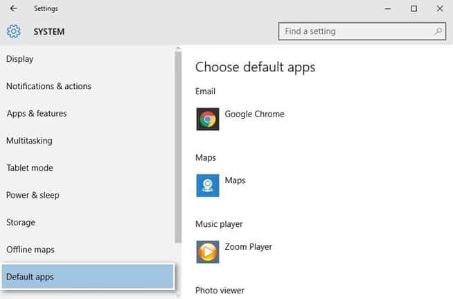 How to Change the Default Apps Windows 10 Uses by Default