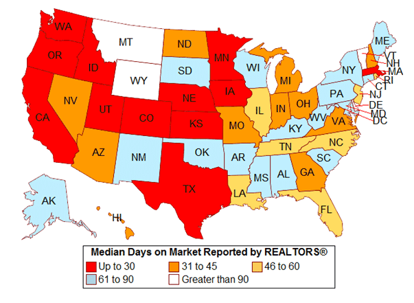 States Where Homes Sell in under a Month