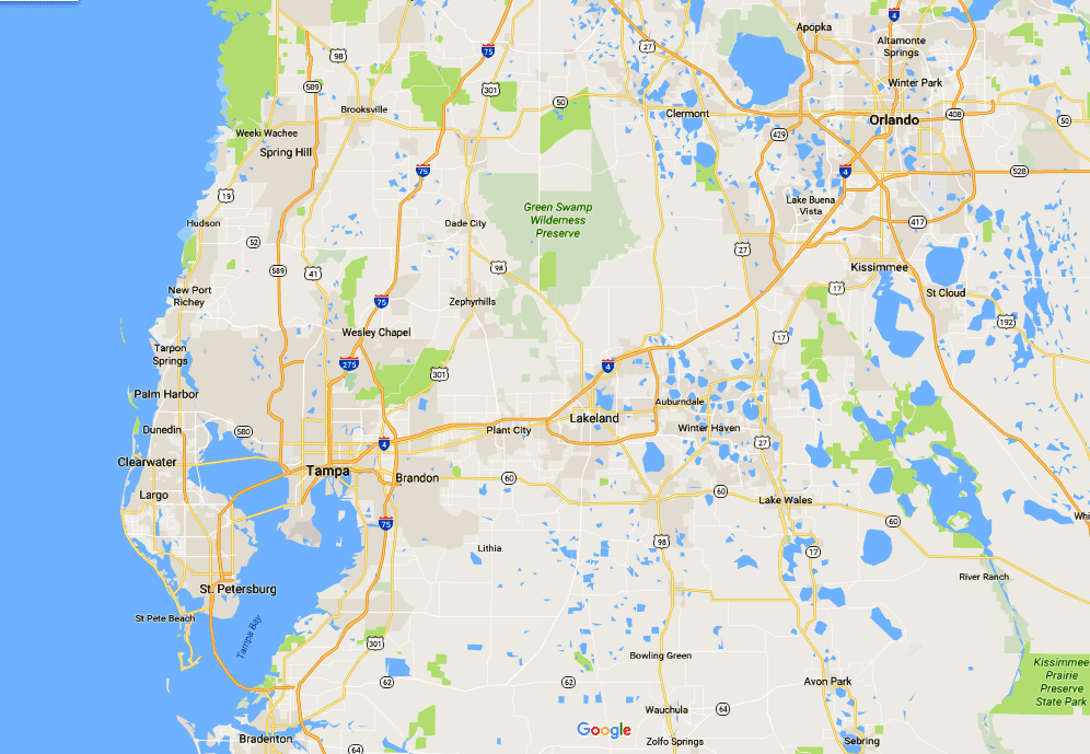 Areas that Nick & Cindy Davis Cover Around Tampa Bay