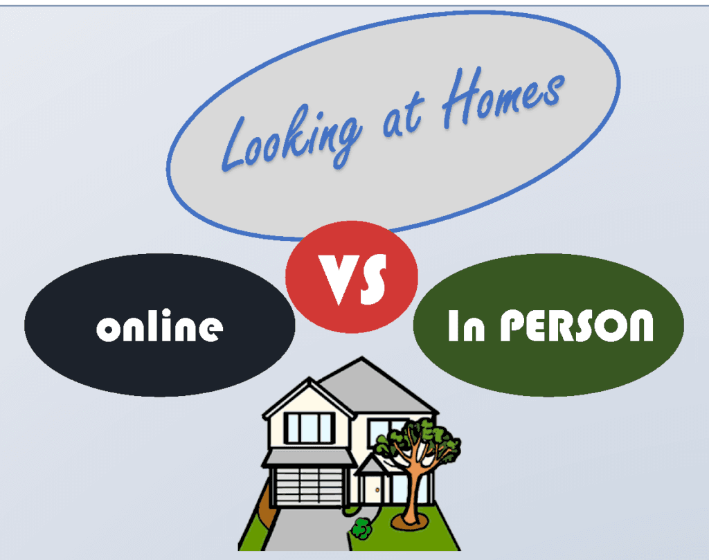 Looking at Homes Online vs In Person
