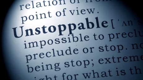 Unstoppable motivational quote emphasizing persistence and resilience for motivation and success.