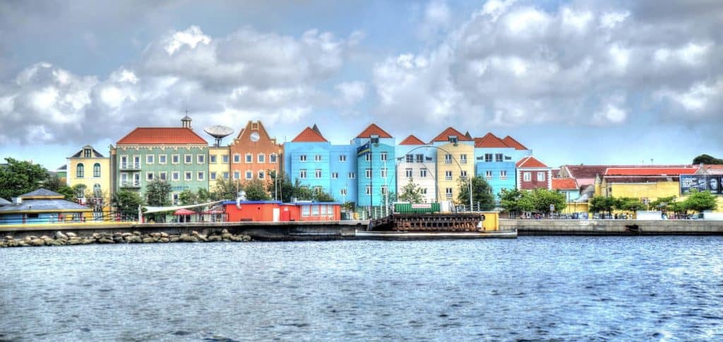 Colorful waterfront buildings in Tampa, Florida, showcasing vibrant architecture and scenic views.