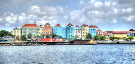 Colorful waterfront buildings in Tampa, Florida, showcasing vibrant architecture and scenic views.